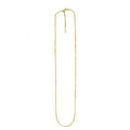 Endless Adjustable Box Chain in 14k Yellow Gold (0.95 mm)