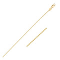 14k Yellow Gold Bead Chain 1.0mm (1.00 mm)