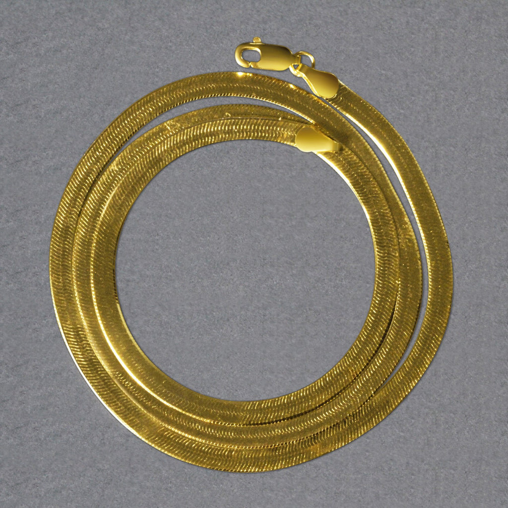 14k Yellow Gold Super Flex Herringbone Chain (3.80 mm)