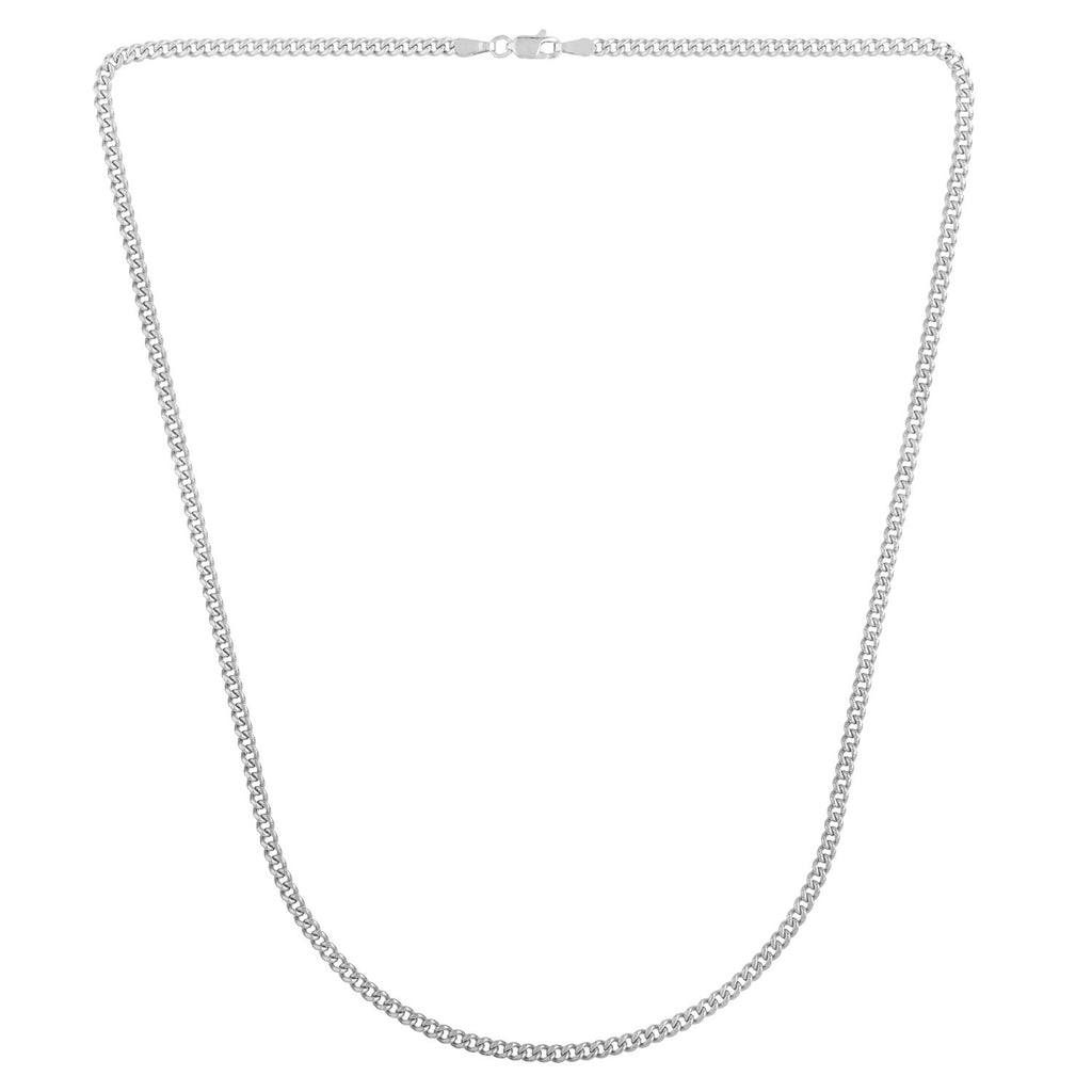 14k White Gold Light Gourmette Chain (2.80 mm)