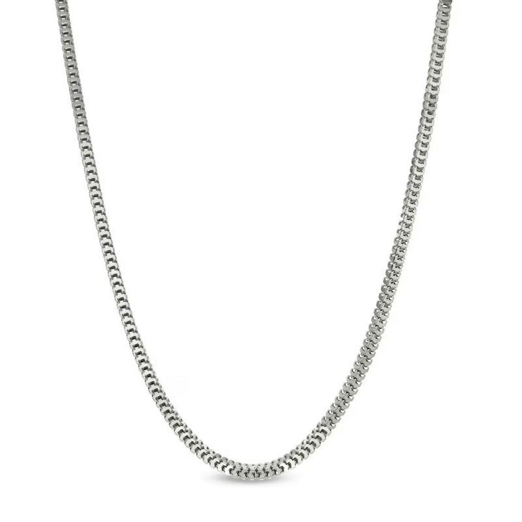 14k White Gold Milano Chain (1.10 mm)