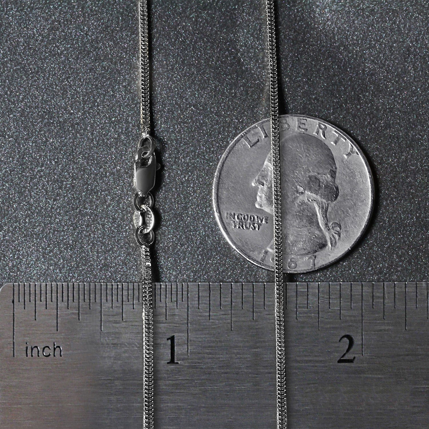 14k White Gold Milano Chain (1.10 mm)