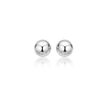 14k White Gold Classic Stud Earrings (8mm)