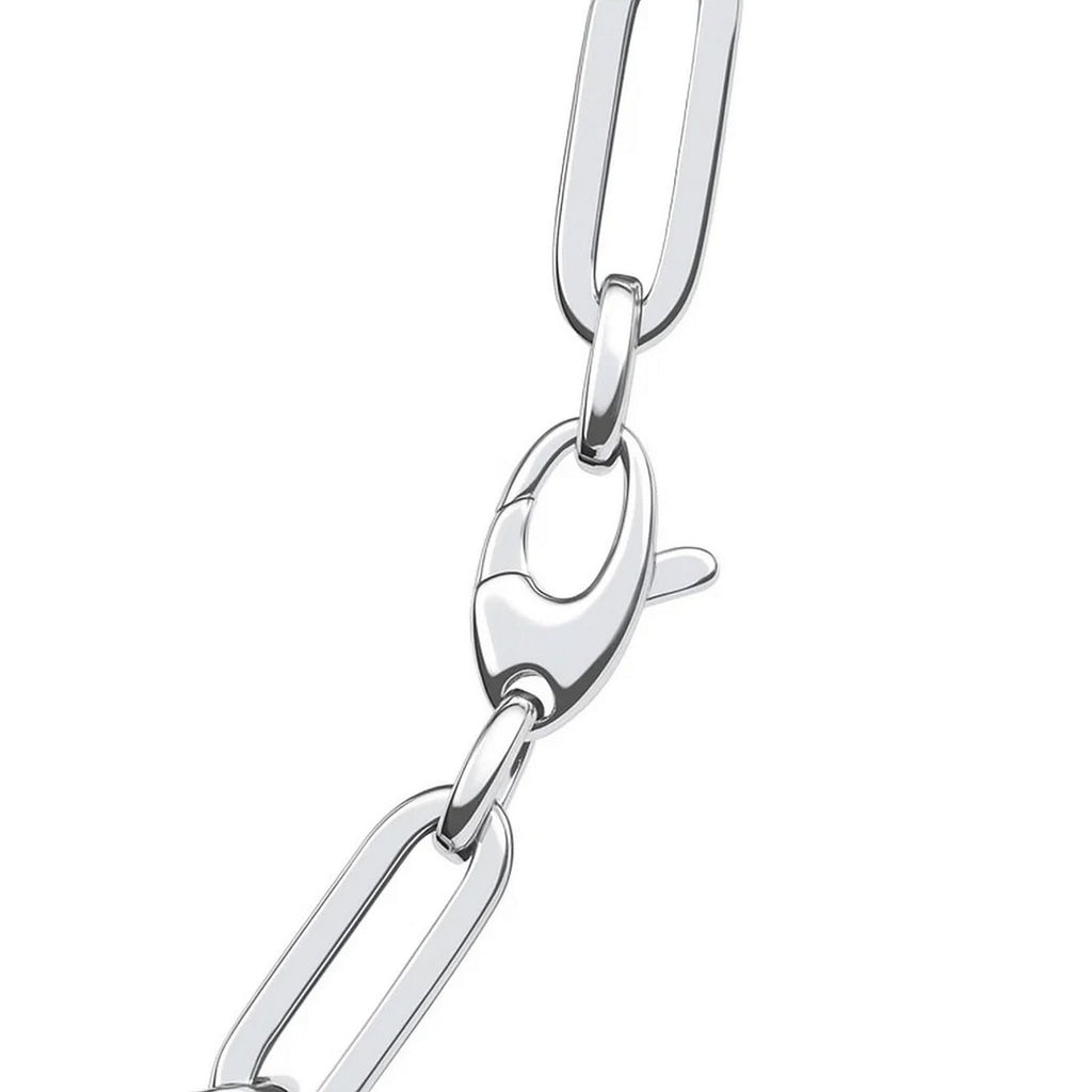 14k White Gold Bold Paperclip Chain (4.2 mm)