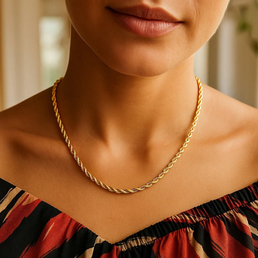 14k Yellow Gold Light Rope Chain (3.00 mm)