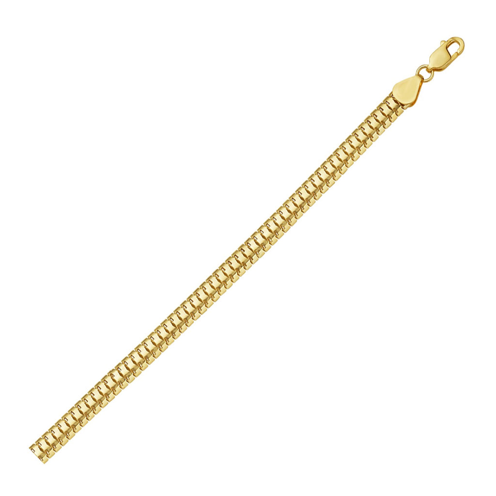 14K Yellow Gold Lite Oval Snake Chain (6.50 mm)