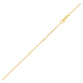 18K Yellow Gold Double Extendable Cable Chain (1.30 mm)