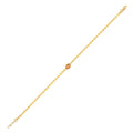 14K Yellow Gold Citrine Mirrored Chain (2.20 mm)