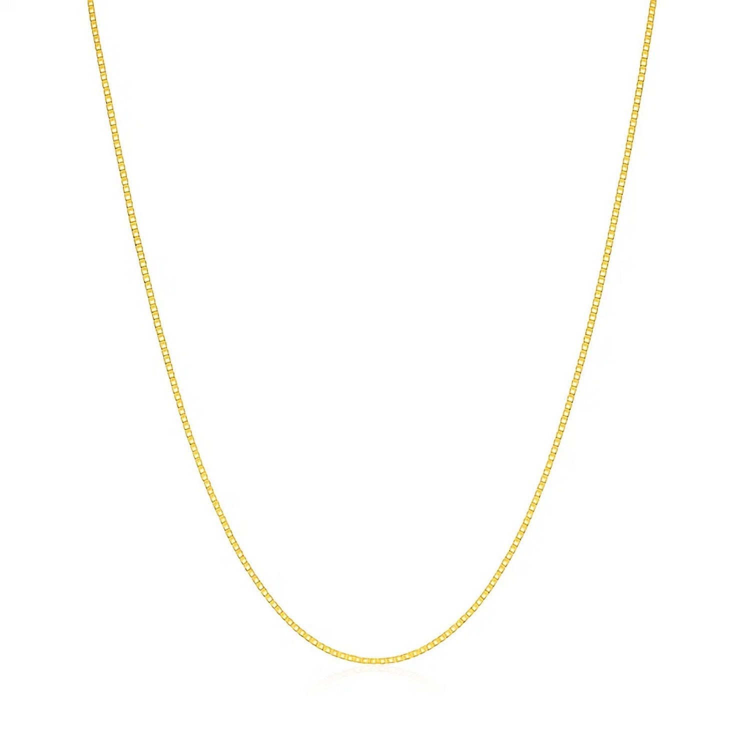 14k Yellow Gold Classic Box Chain (0.45 mm)