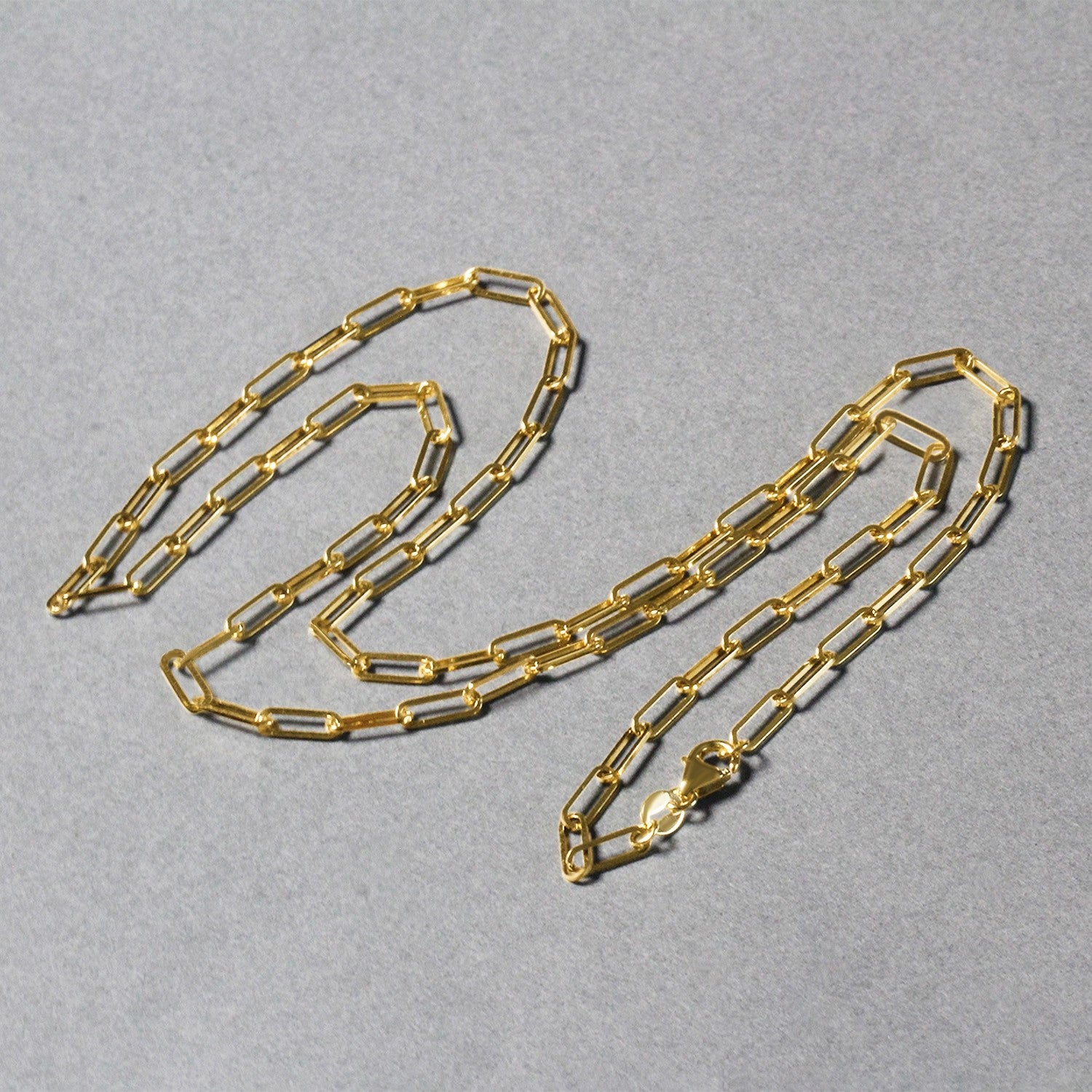 14K Yellow Gold Paperclip Chain (2.50 mm)