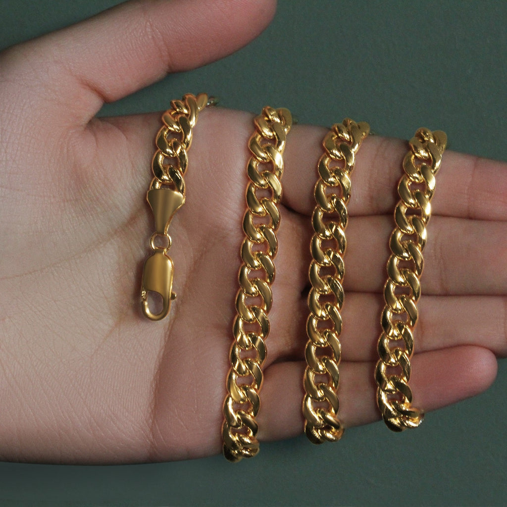 10k Yellow Gold Light Miami Cuban Chain (8.00 mm)