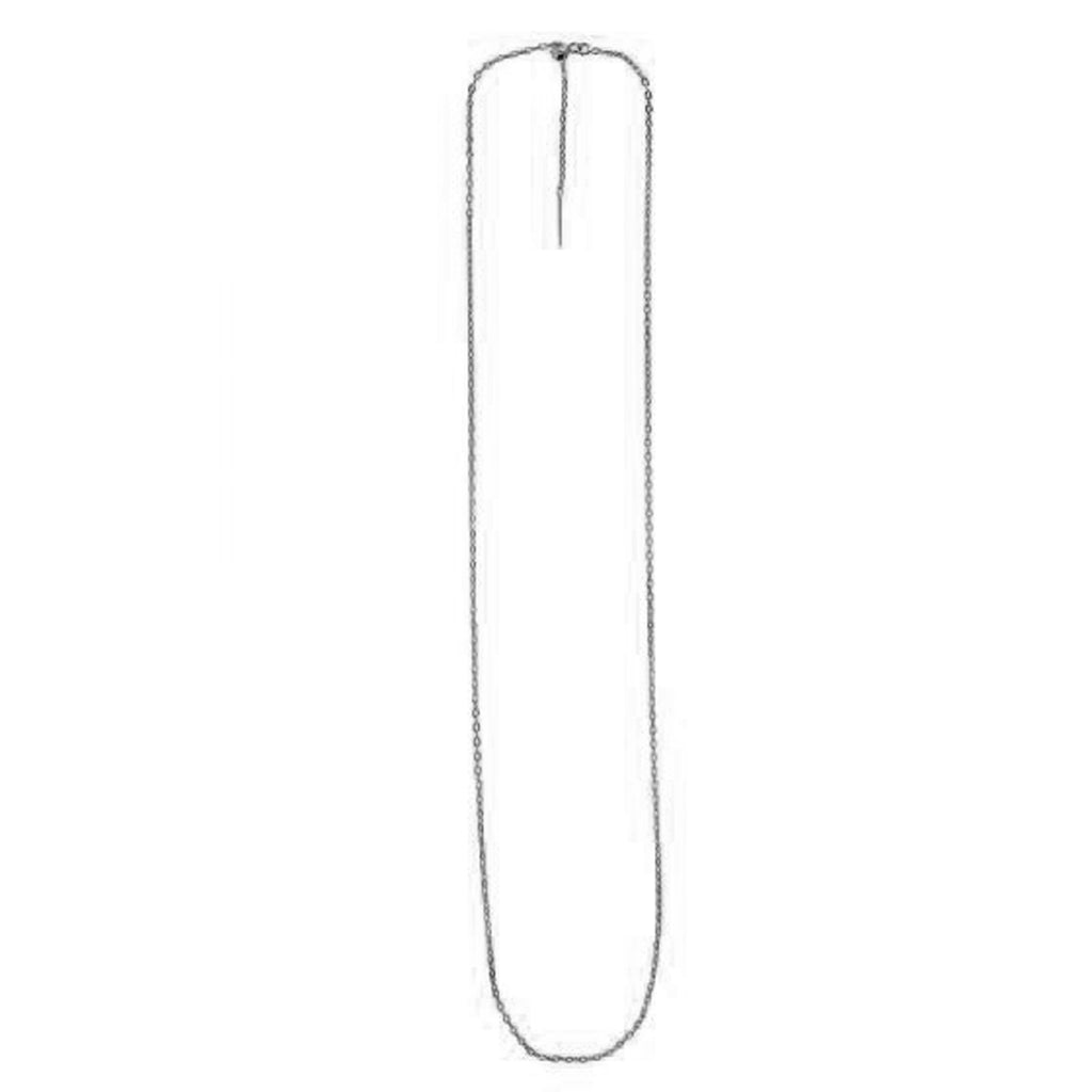 Endless Adjustable Cable Chain in 14k White Gold (1.70 mm)