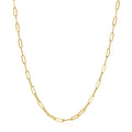 14K Yellow Gold Wide Paperclip Chain (3.20 mm)