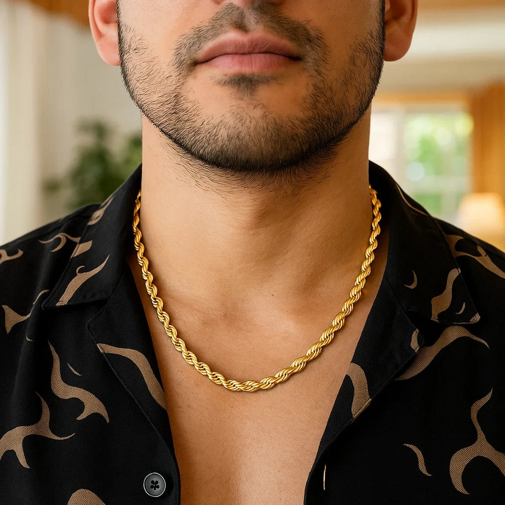 14k Yellow Gold Light Rope Chain (4.3 mm)