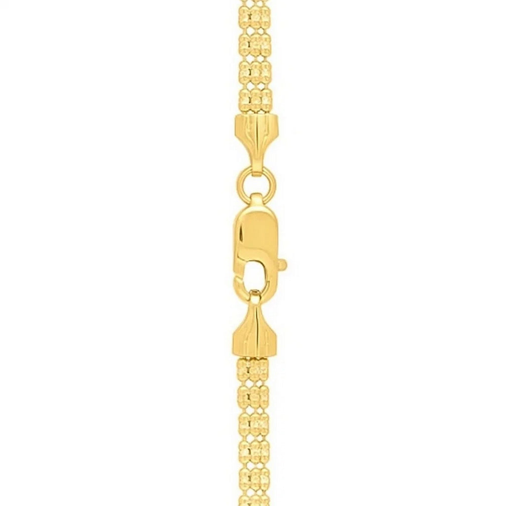 Ice Barrel Chain in 14k Yellow Gold (3.1 mm)