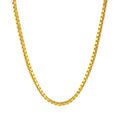 14k Yellow Gold Semi Solid Box Chain (2.10 mm)
