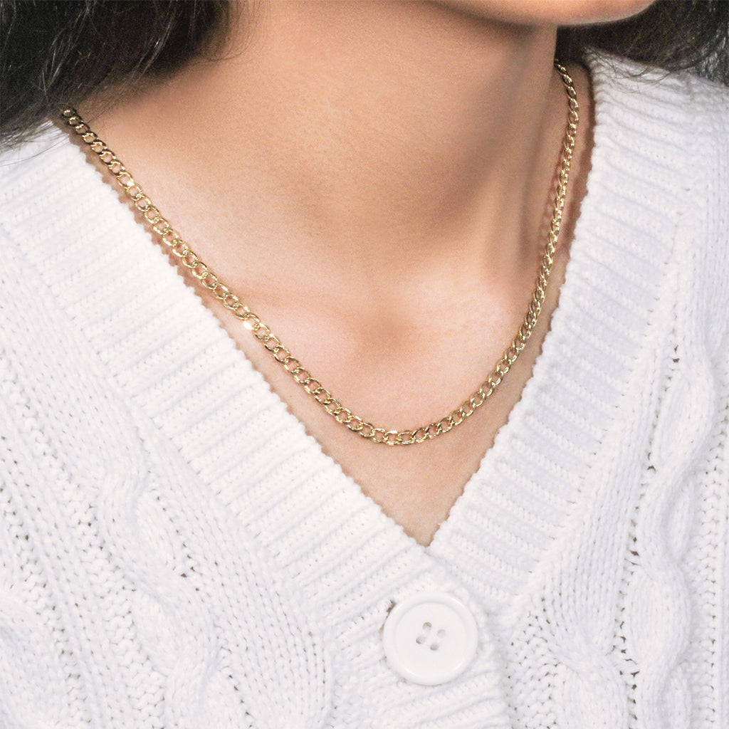 10k Yellow Gold Curb Chain (4.40 mm)