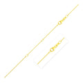 Double Extendable Cable Chain in 14k Yellow Gold (0.85 mm)