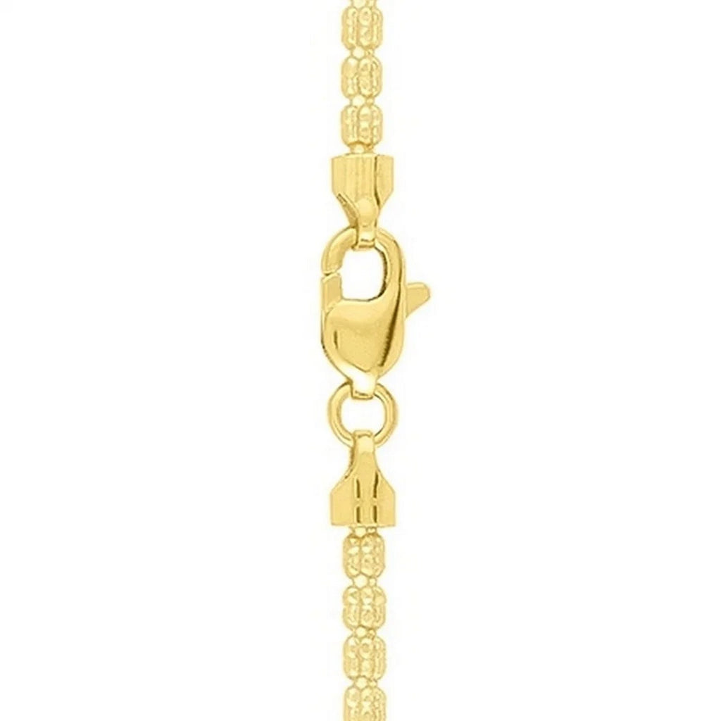 Ice Barrel Chain in 14k Yellow Gold (2.7 mm)