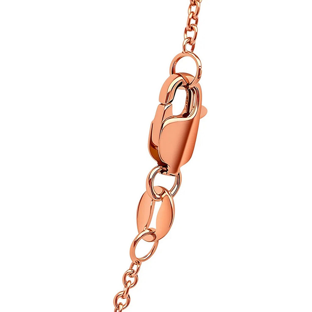 14k Rose Gold Round Cable Link Chain (1.25 mm)