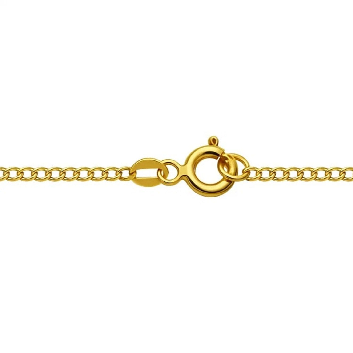 14k Yellow Gold Solid Curb Chain (2.60 mm)