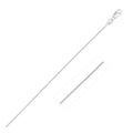 14k White Gold Classic Box Chain (0.45 mm)