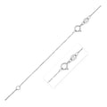 Double Extendable Box Chain in 14k White Gold (0.51 mm)