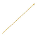 Moon Cut Bead Chain in 14k Yellow Gold (3.00 mm)