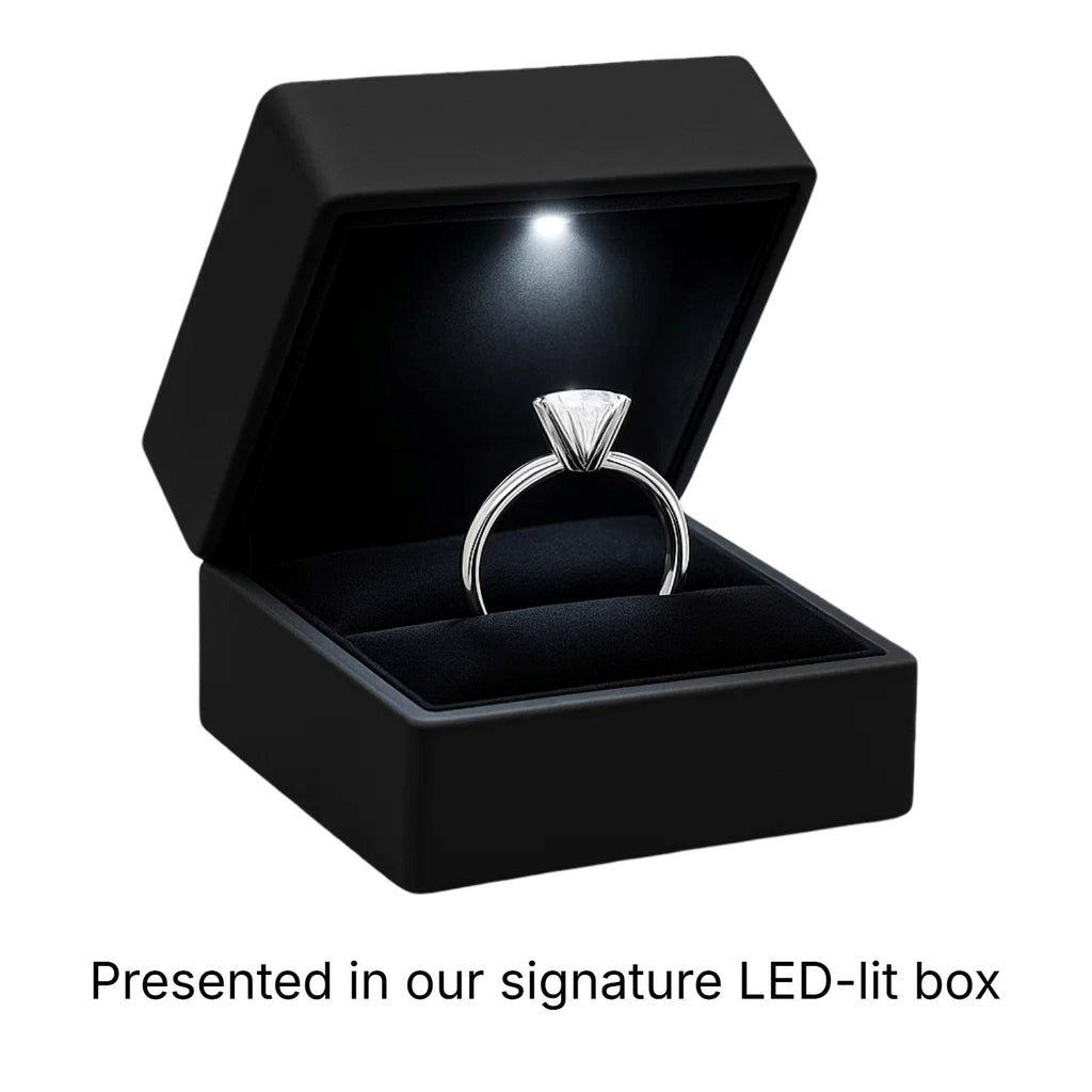 2 Carat Radiant Lab Grown IGI G/VS1 Diamond Solitaire Ring in 10K White Gold